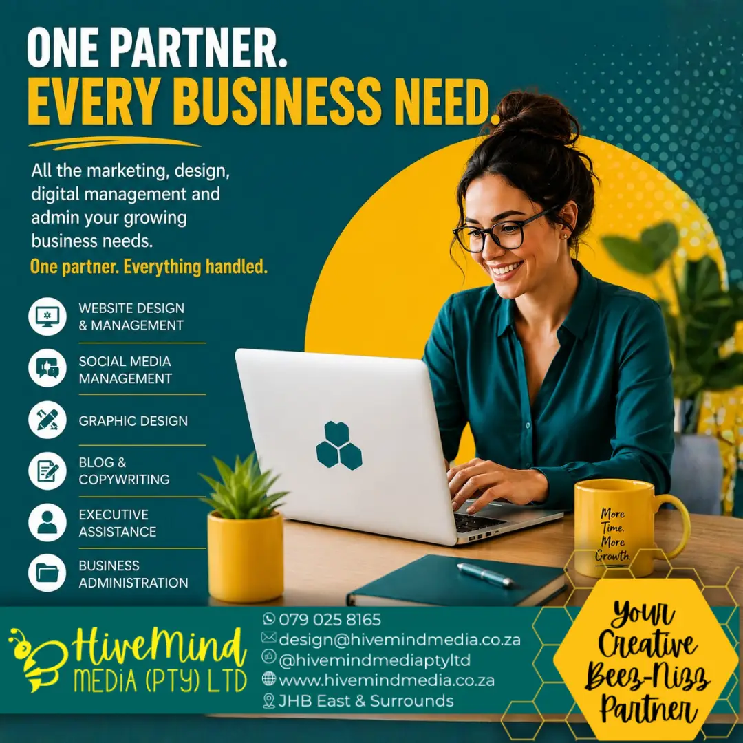 Business owner working alongside an Executive Creative Business Assistant managing marketing, design, website updates, and administration from one workspace.