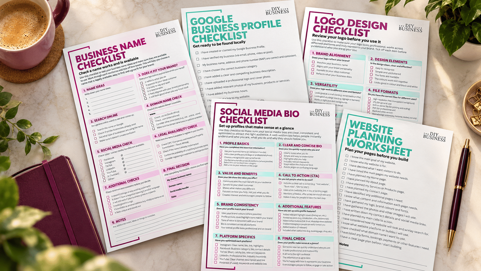 Digital Health Check, SOP Toolkit and Online Presence Checklist booklets